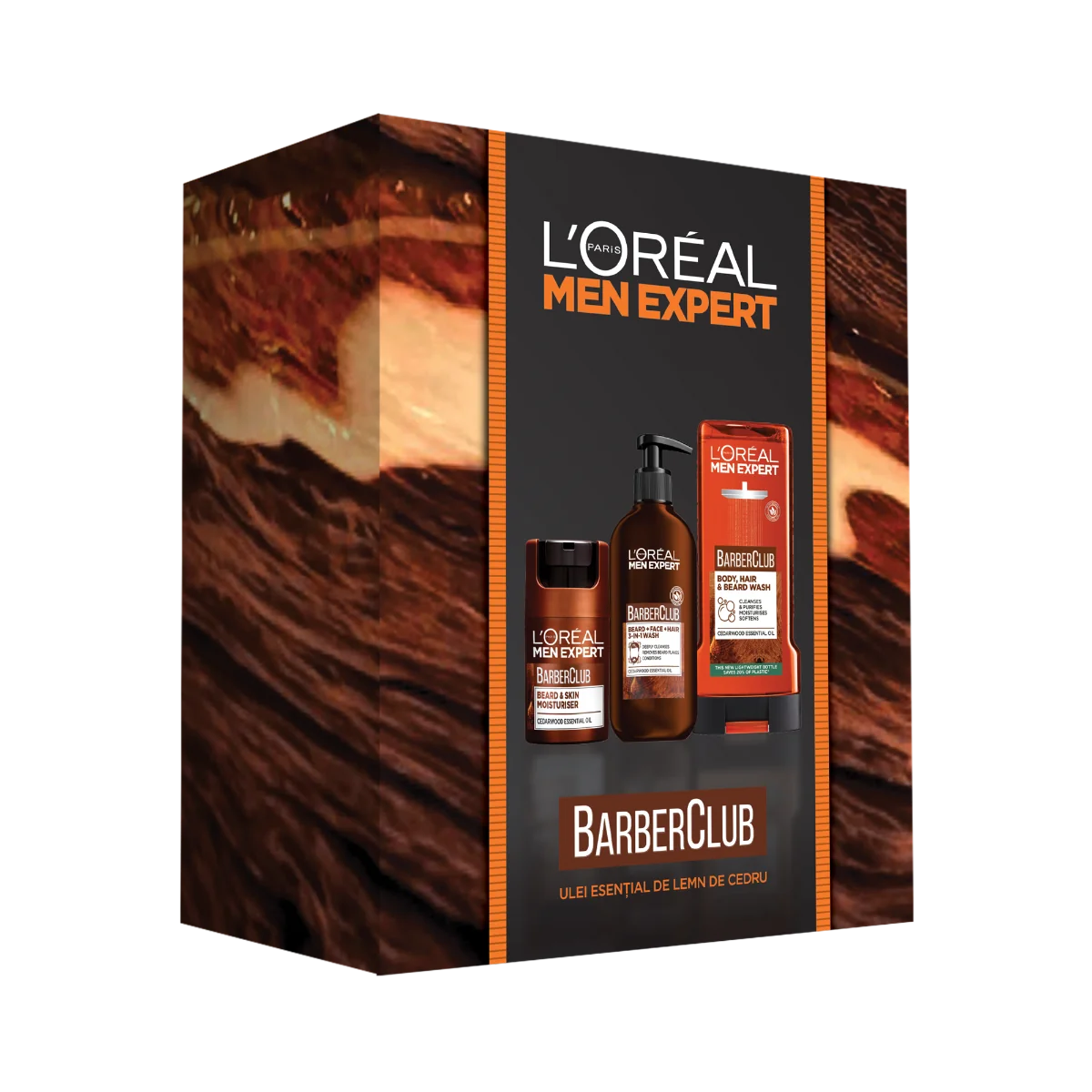 Pachet Men Expert Gel de dus 400ml+Crema hidratanta 50ml + Gel de curatare 200ml, L'Oreal Paris | Dr. Max Farmacie