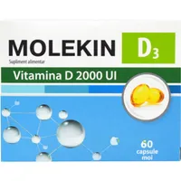 Molekin D3 2000 UI, 60 capsule moi, Zdrovit