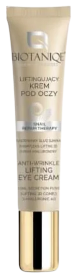 Crema antirid pentru ochi cu mucus de melc 50-70+, 15ml, Biotaniqe