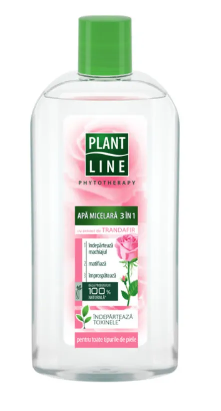 Apa micelara cu extract de trandafir, 400ml, Plant Line
