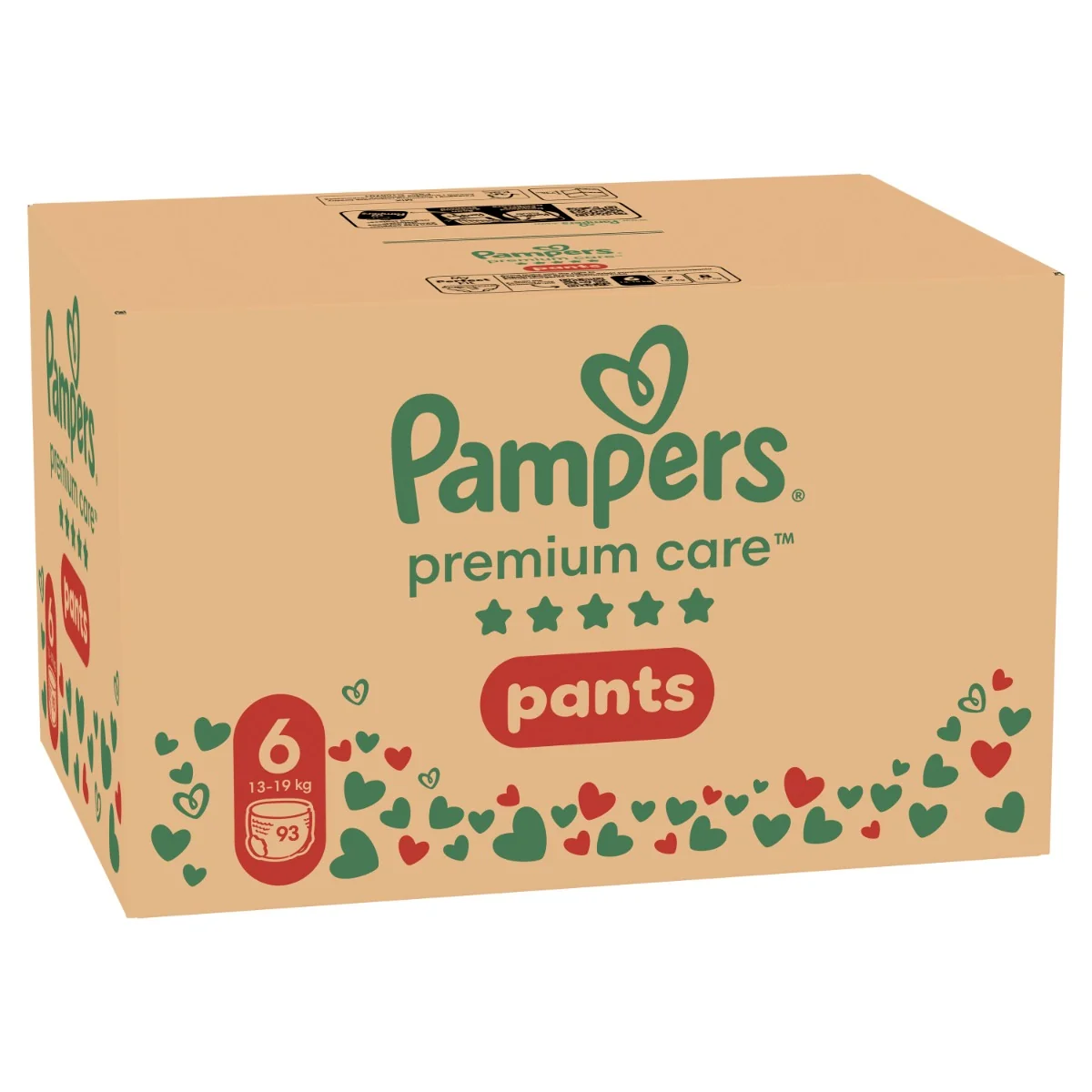 Scutece-chilotel Premium Care Pants XXL Box Marimea 6 pentru 15 kg+, 93 bucati, Pampers