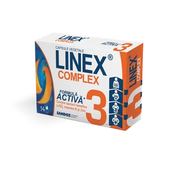 Linex Complex, 14 capsule vegetale, Sandoz