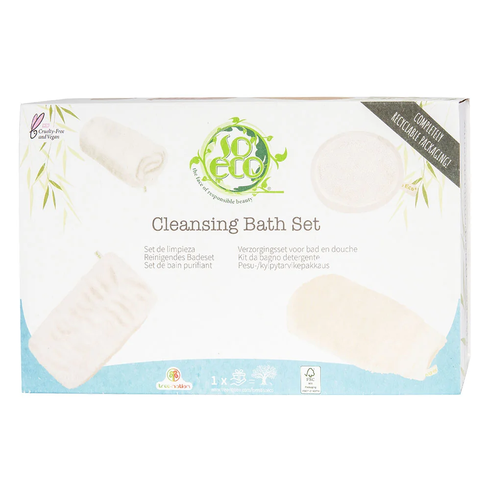 Set ecologic de curatare pentru fata si corp, 1 bucata, So Eco 