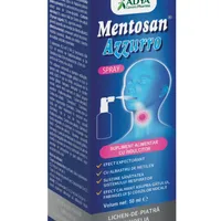 Spray cu albastru metil Mentosan Azzuro, 50ml, Adya Green Pharma