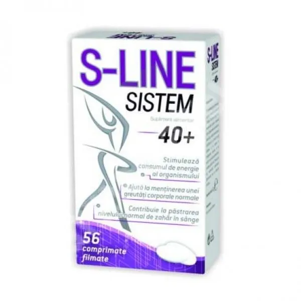 S-Line Sistem 40+, 56 comprimate, Zdrovit
