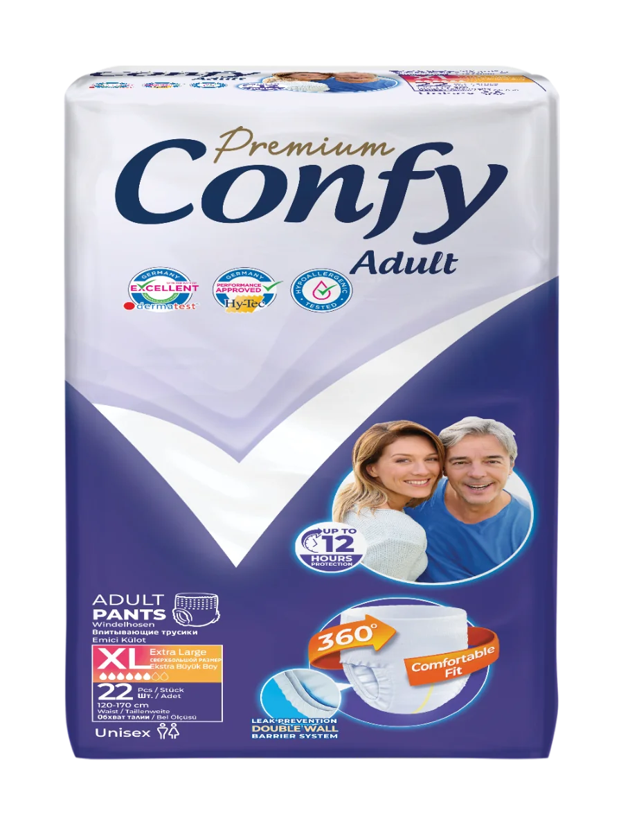  Scutece pentru adulti Premium Marime XL, 22 bucati, Confy