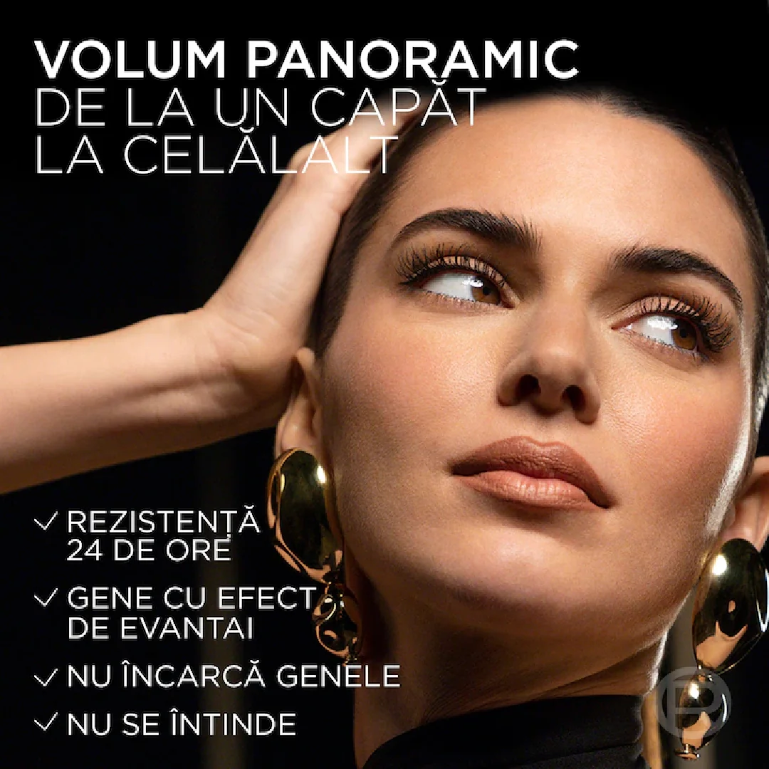 Mascara Panorama by Volume Million Lashes All Night Black, 9.9ml, L'Oreal Paris