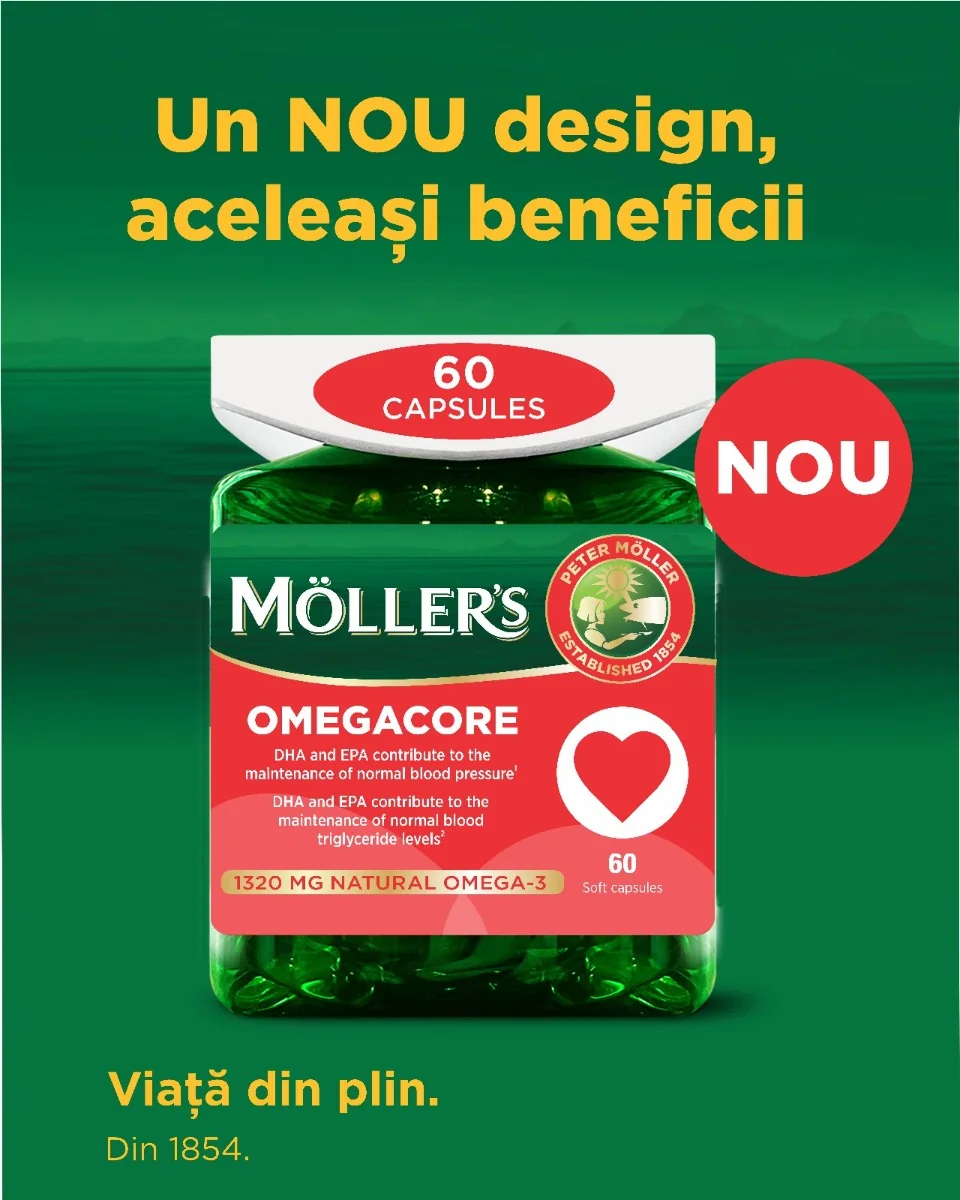 Omegacore, 60 capsule moi, Moller's