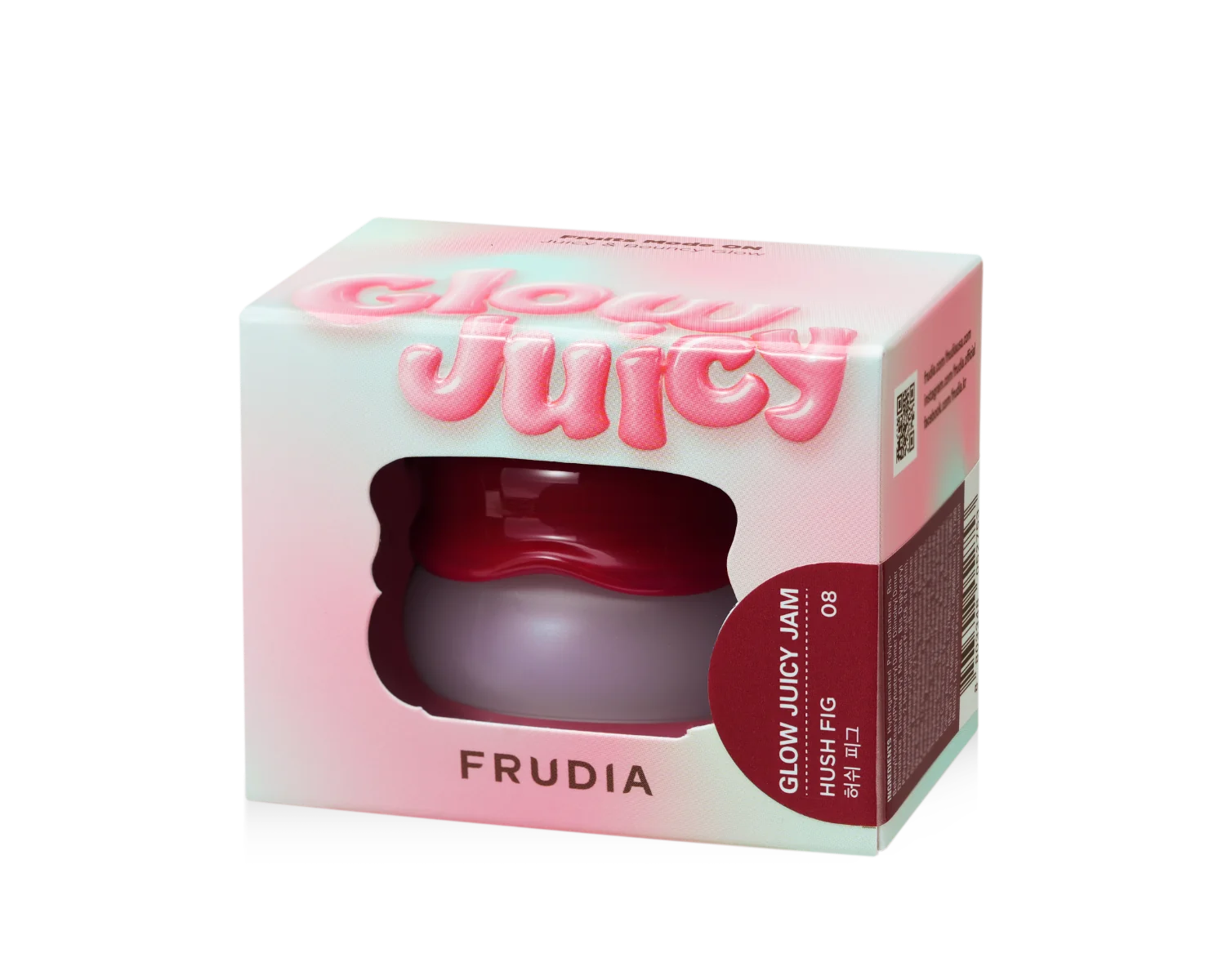 Balsam de buze glow juicy jam 08 Hush fig, 4.5g, Frudia 