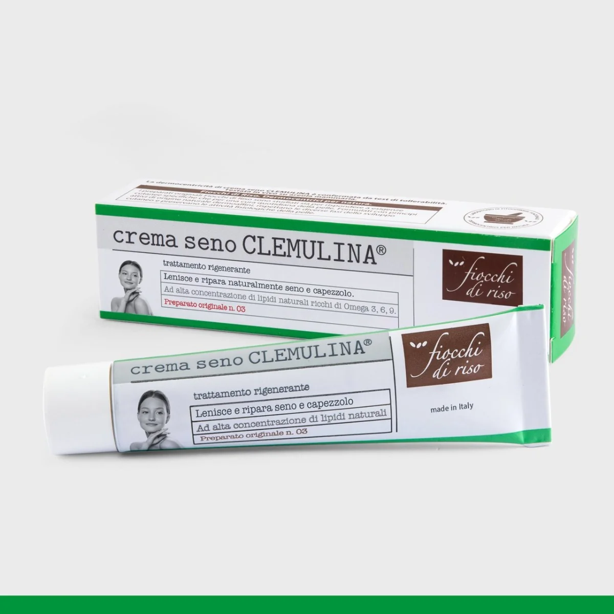 Crema tratament regenerant pentru sani Clemulin, 15ml, Fiocchi di Riso
