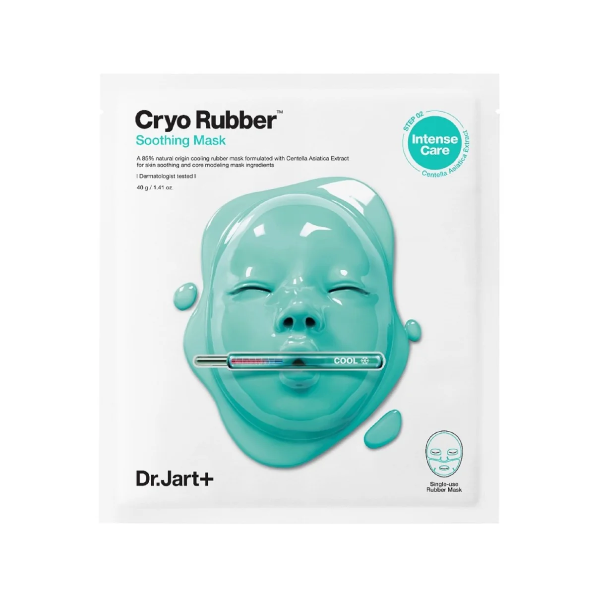 Masca pentru ten calmanta cu alatonina Cryo Rubber, 4g + 40g, Dr. Jart+