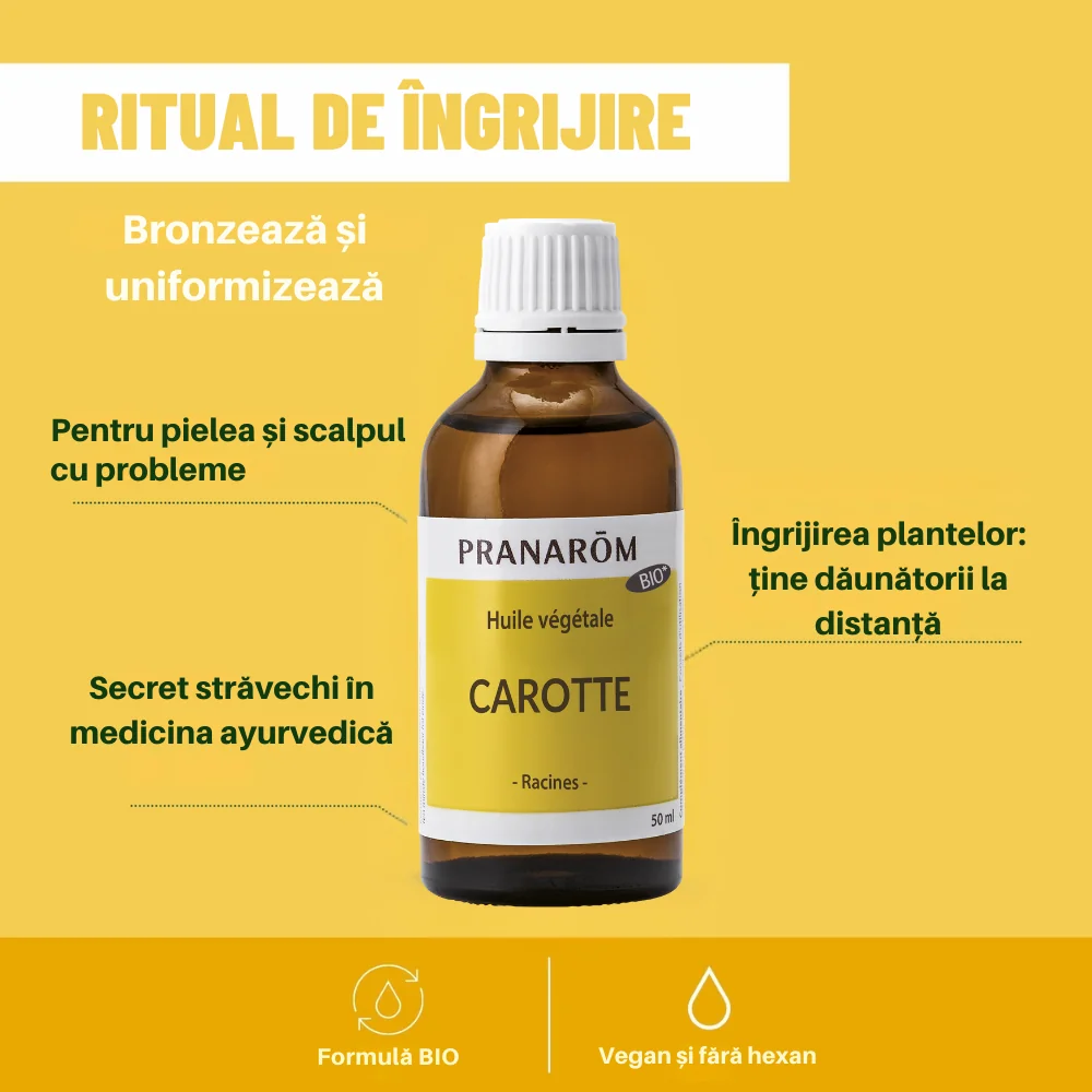 Ulei de Morcov Bio, 50ml, Pranarom 