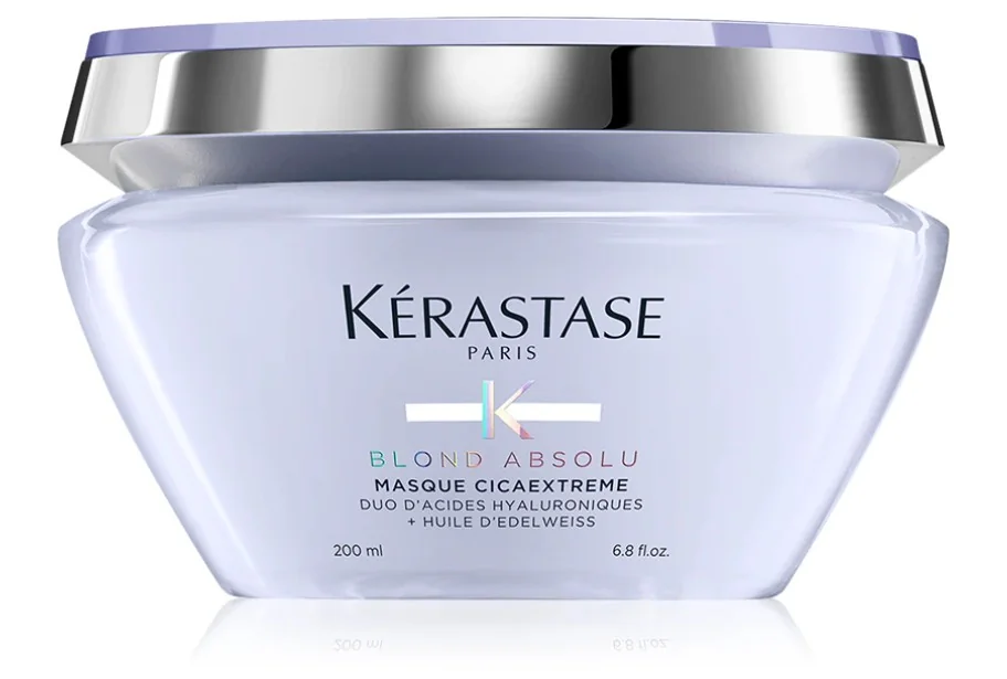 Masca ultra-hidratanta pentru par blond decolorat Masque Cicaextreme Blond Absolu, 200ml, Kérastase