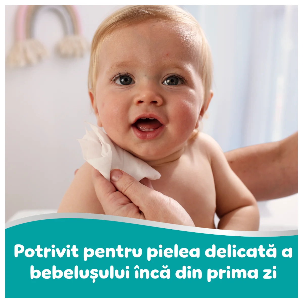 Servetele umede 99% apa cu lotiune usoara, 360 bucati, Pampers