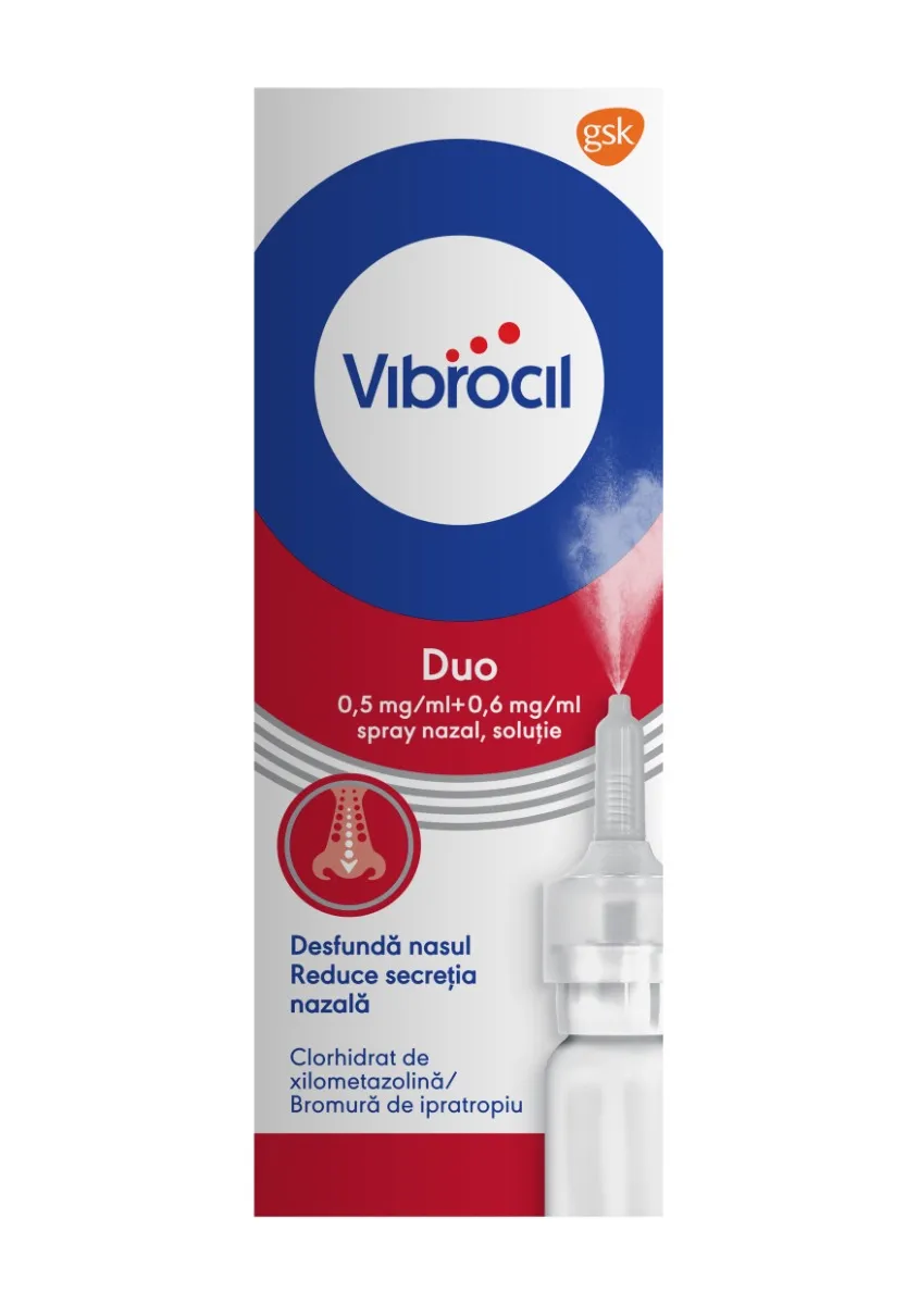 Vibrocil Duo spray nazal solutie, 10ml, GSK