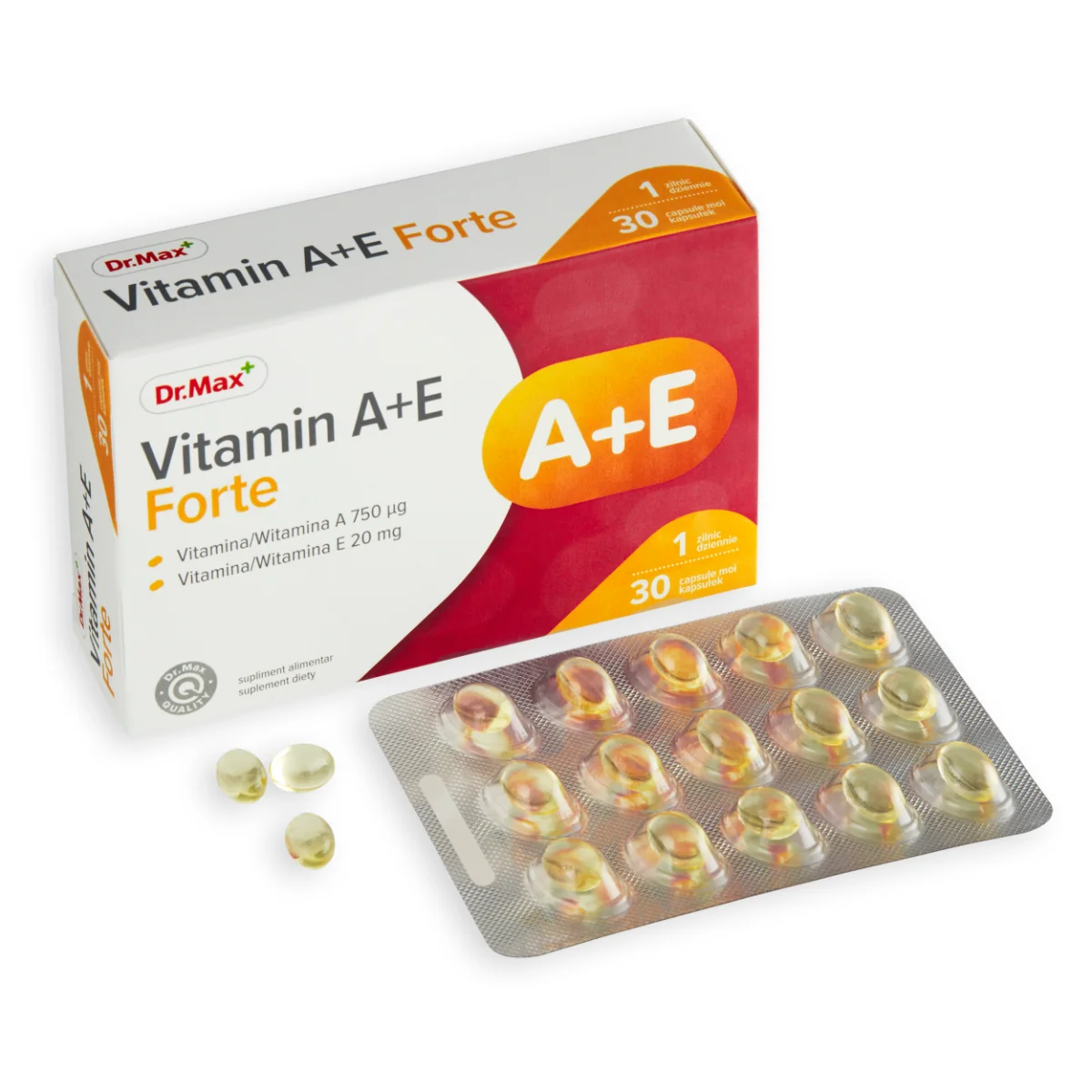 Dr. Max Vitamina A+E Forte, 30 capsule moi