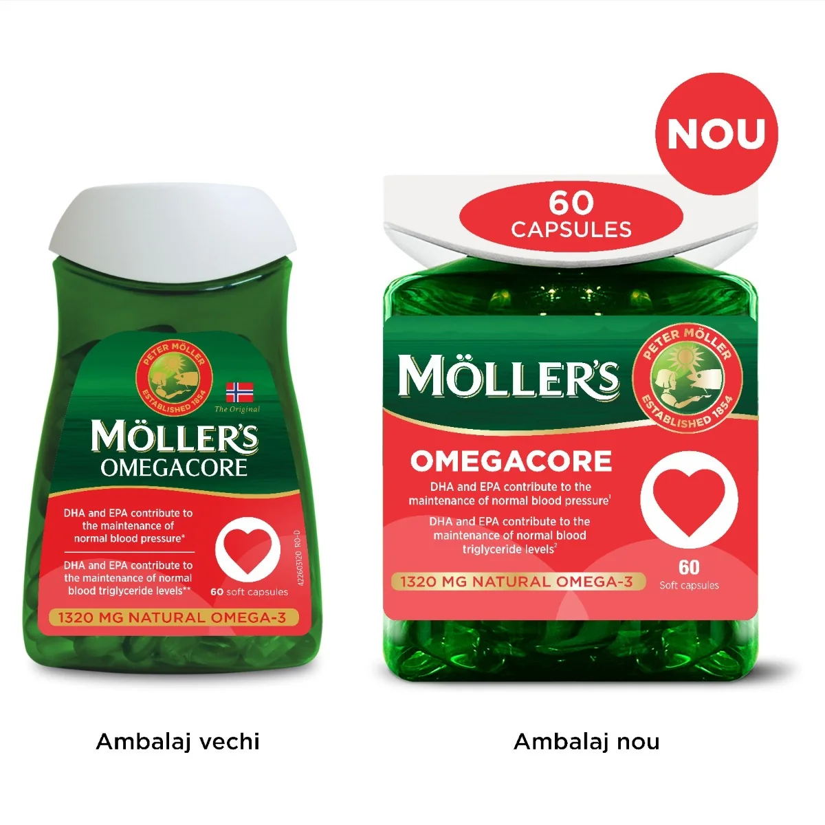 Omegacore, 60 capsule moi, Moller's