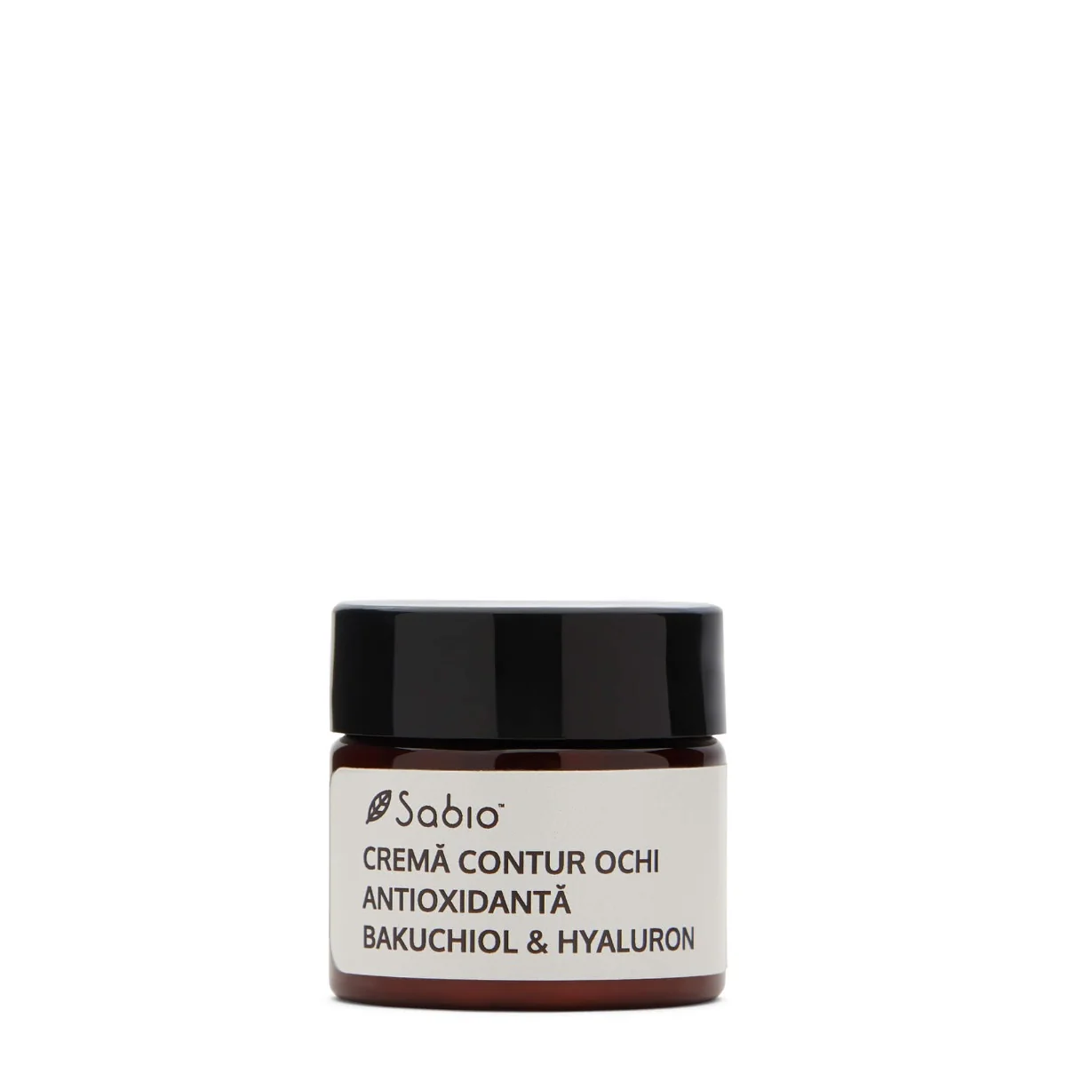 Crema pentru conturul ochilor antioxidanta cu Bakuchiol & Hyaluron, 15ml, Sabio