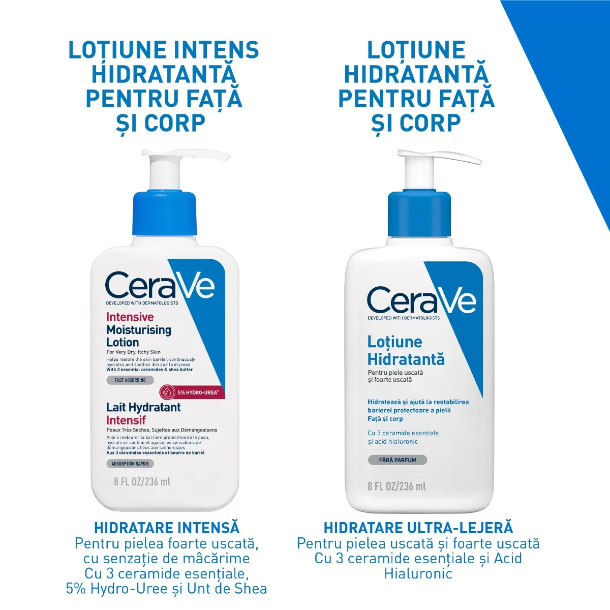Lotiune intens hidratanta pentru fata si corp, 236ml, CeraVe