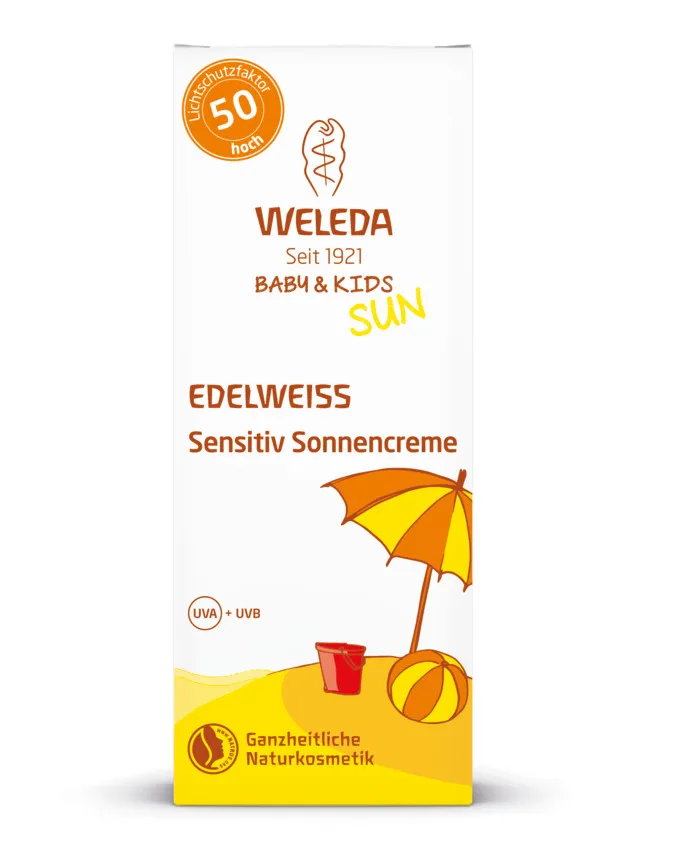 Crema protectie solara cu SPF 50 pentru bebelusi si copii Sun, 50ml, Weleda 