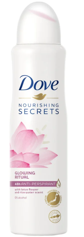 Deodorant spray Glowing Ritual Lotus Flower, 150ml, Dove