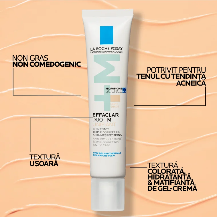 Crema corectoare uniformizatoare Effaclar Duo+ Light, 40ml, La Roche-Posay