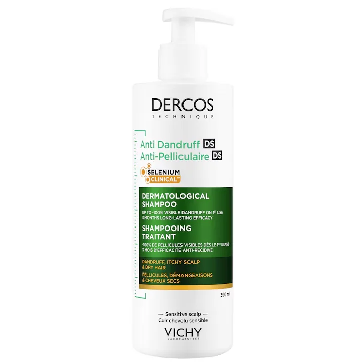 Sampon tratament anti-matreata uscata Dercos, 390ml, Vichy
