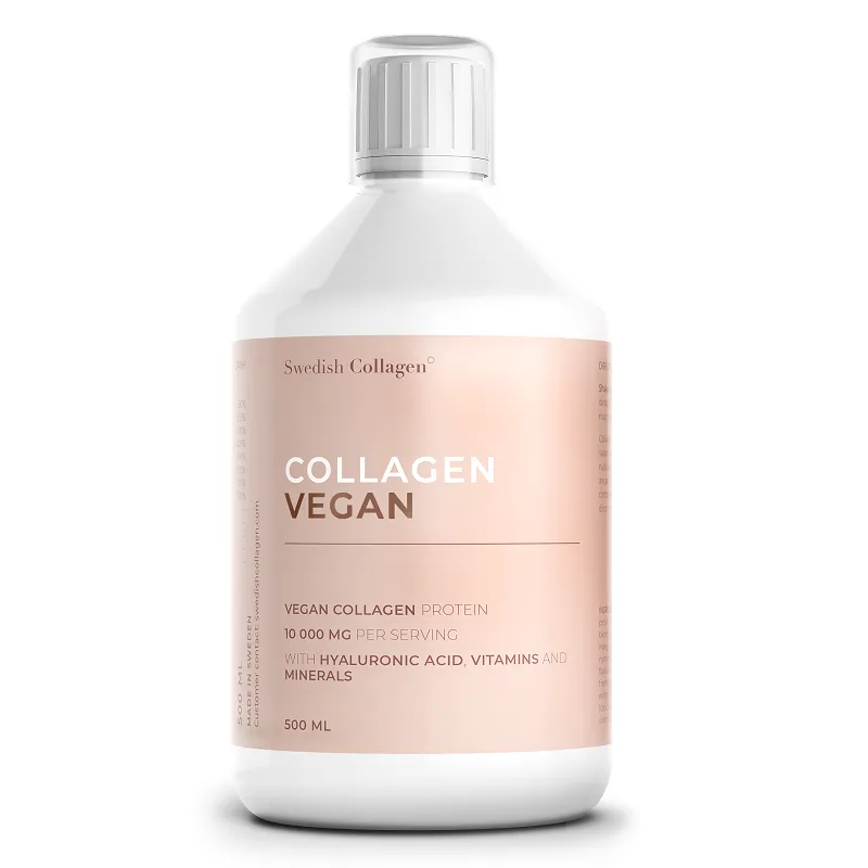 Colagen lichid vegan cu acid hialuronic + vitamine + minerale 10.000mg, 500ml, Swedish Collagen