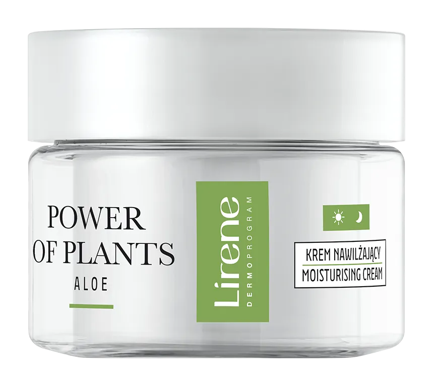 Crema hidratanta pentru zi si noapte Aloe Power Of Plants, 50ml, Lirene 