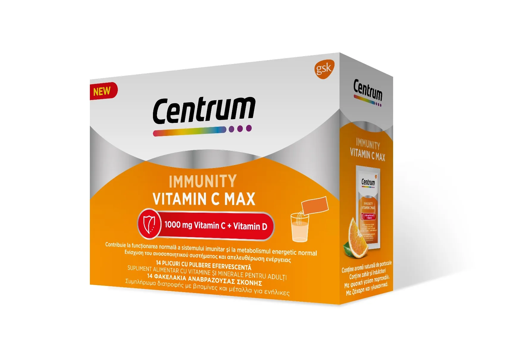 Immunity Vitamin C Max, 14 plicuri, Centrum 