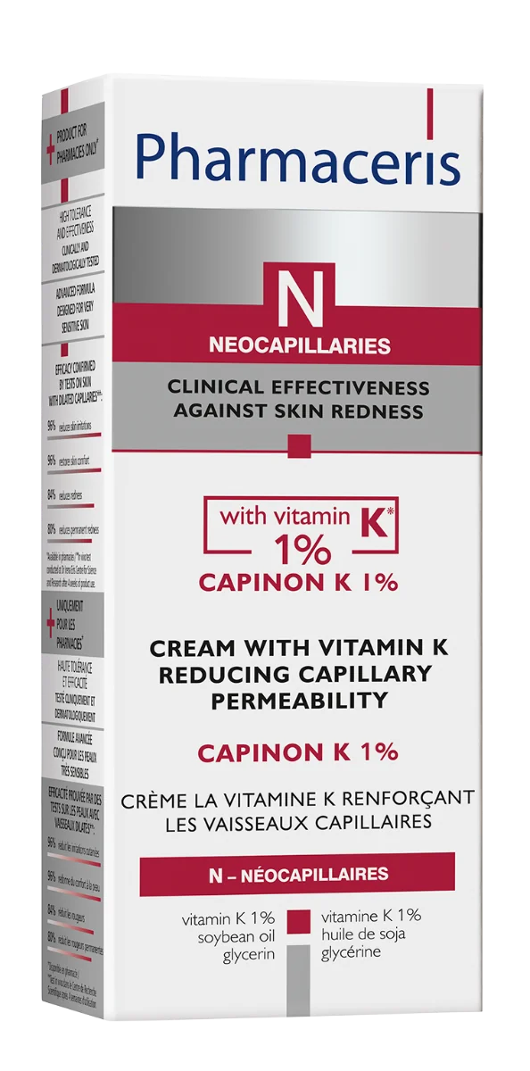 Crema cu vitamina K 1% pentru reducerea permeabilitatii capilarelor Canpinon N, 30ml, Pharmaceris