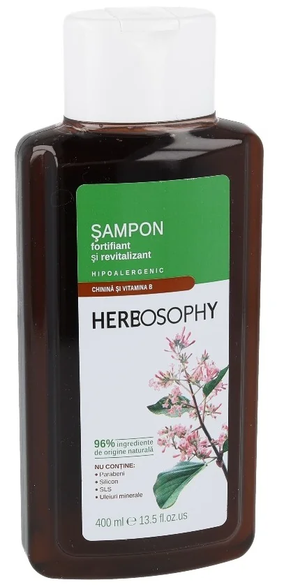 Sampon cu extract de chinina, 400ml, Herbosophy