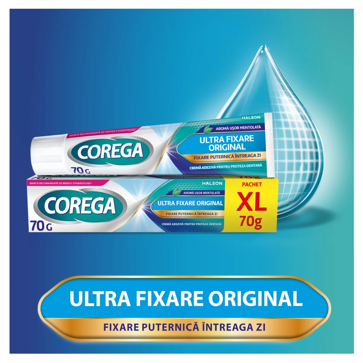 Crema adeziva pentru proteza dentara Ultra Fixare Original, 70g, Corega