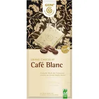 Ciocolata alba cu cafea Cafe Blanc, 100g, Gepa