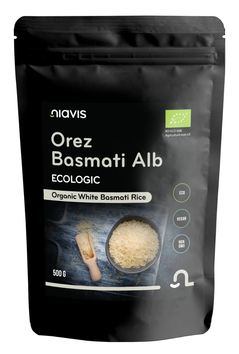 Orez basmati alb ecologic, 500g, Niavis