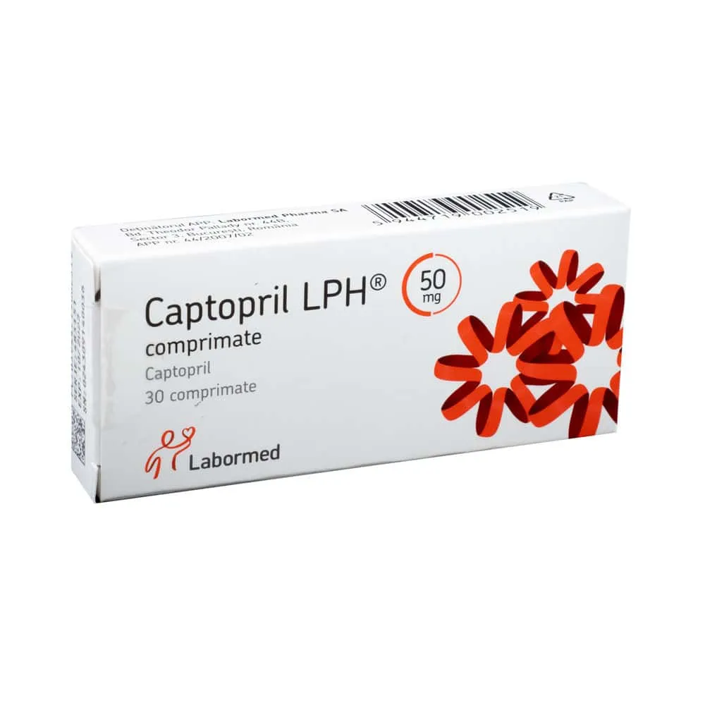 Captopril LPH 50mg, 30 comprimate, Labormed 