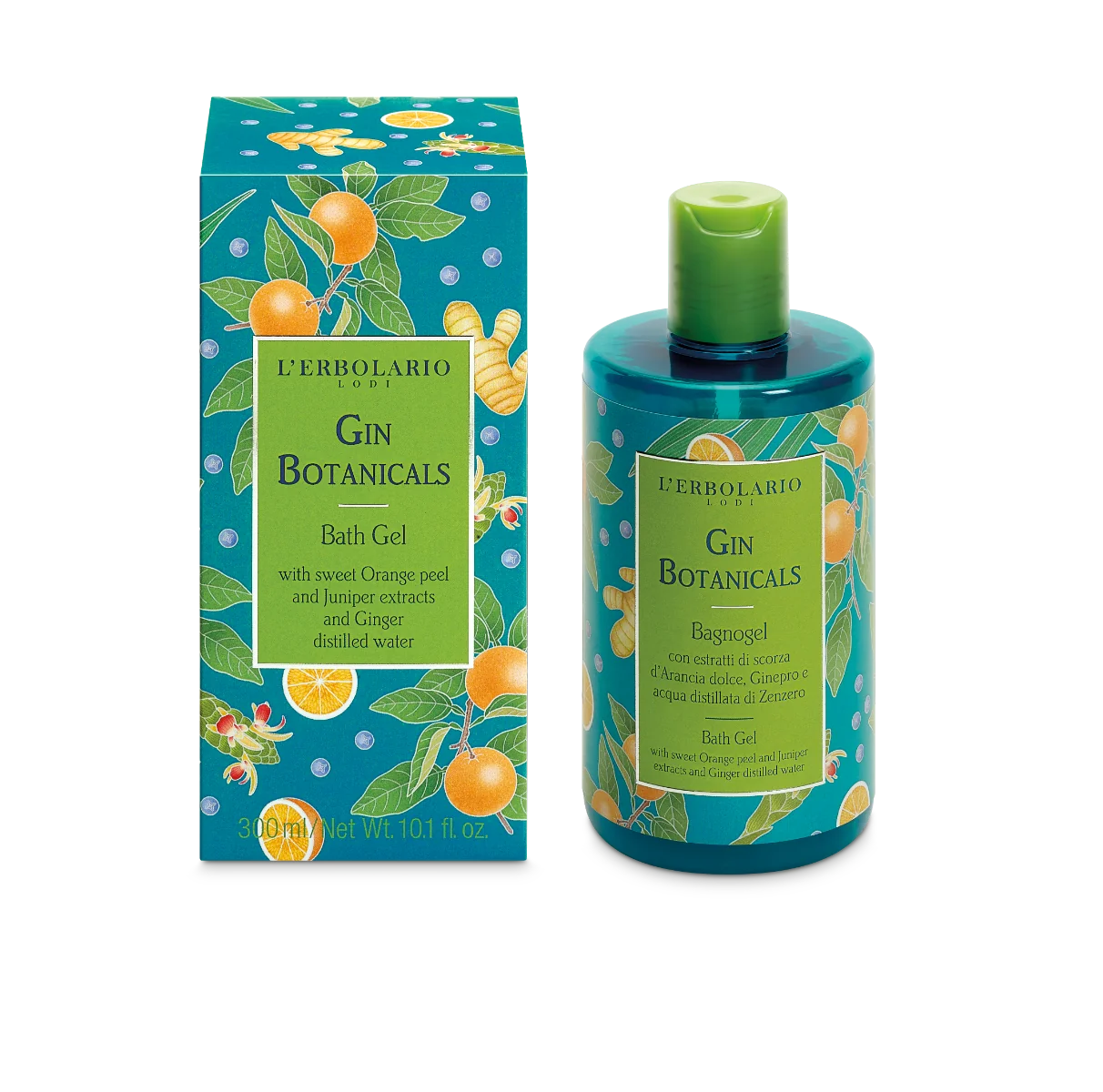 L'Erbolario Gel de dus Gin Botanicals, 300ml