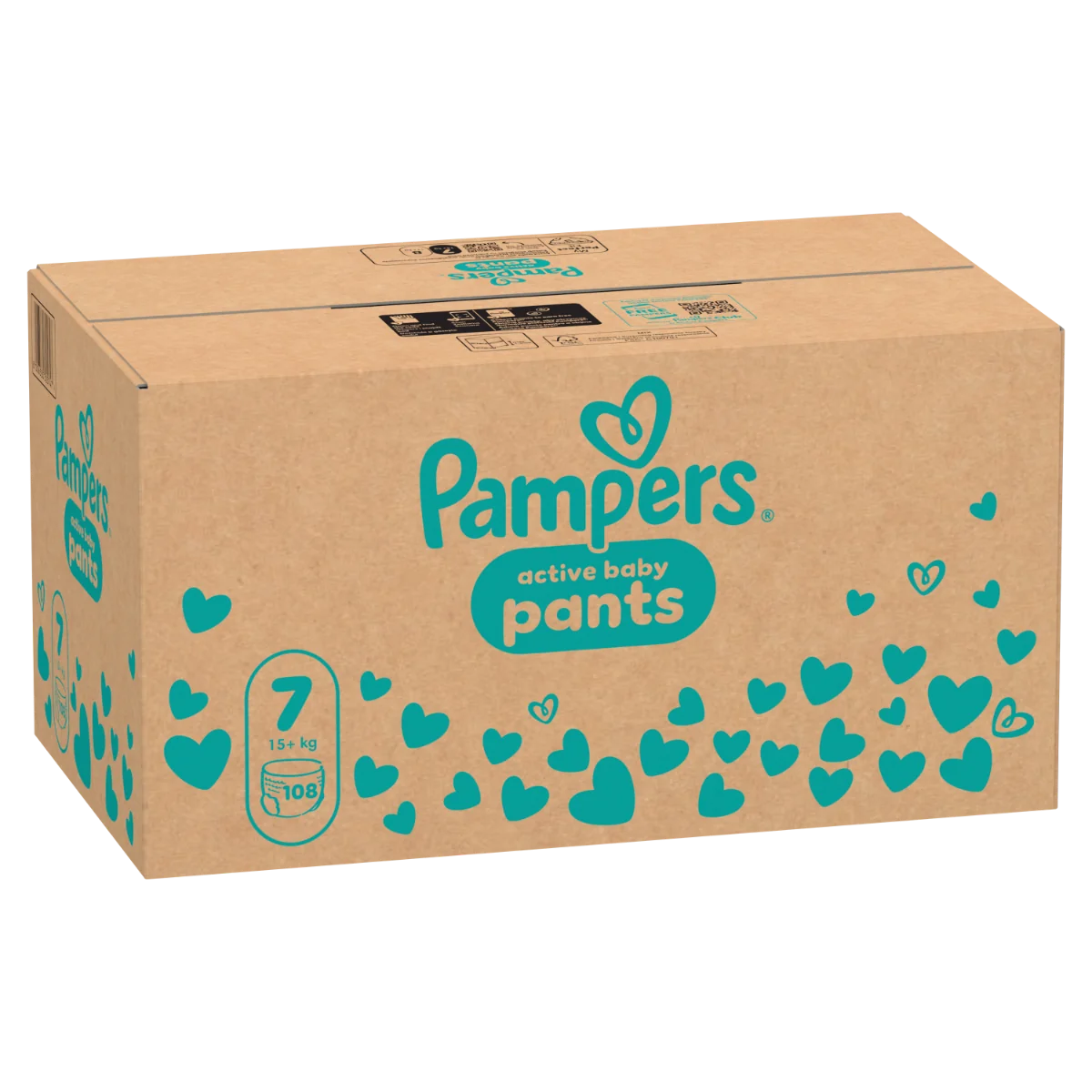 Scutece-chilotel Pants XXL Box Marimea 7 pentru 15+ kg, 108 bucati, Pampers