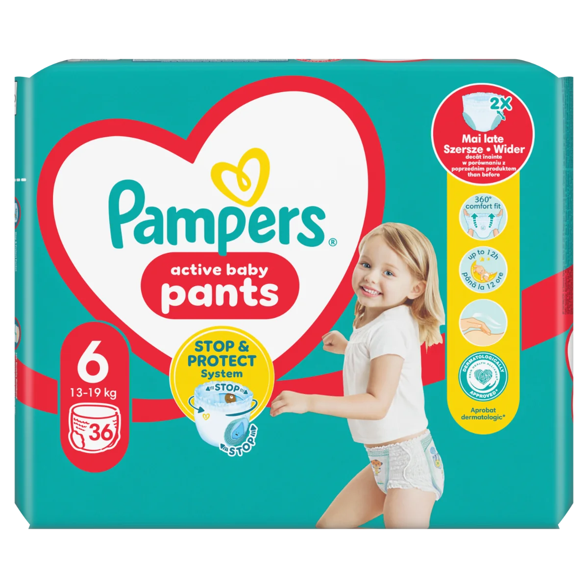 Scutece-chilotel Pants Marimea 6 Extra Large pentru 15+kg, 36 bucati, Pampers