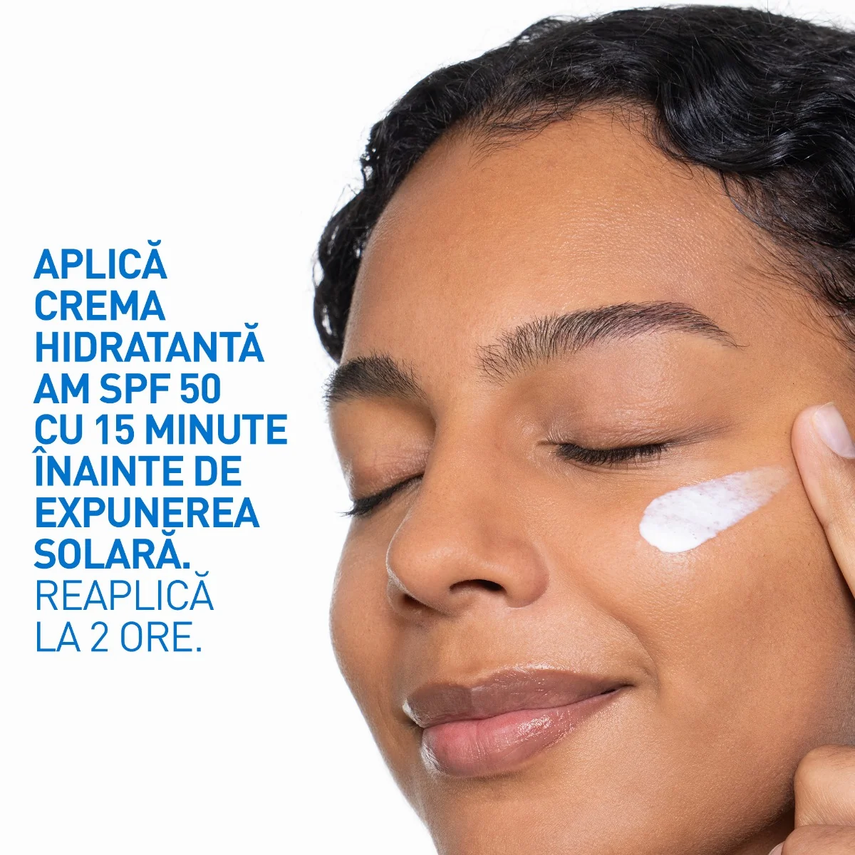 Crema hidratanta pentru ten normal-uscat cu SPF50, 52ml, CeraVe