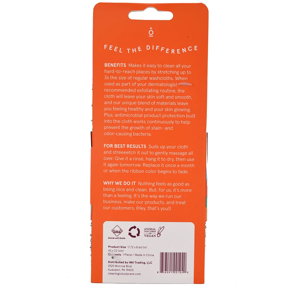 Prosop exfoliant elastic pentru corp Bath & Body, 1 bucata, Cleanlogic