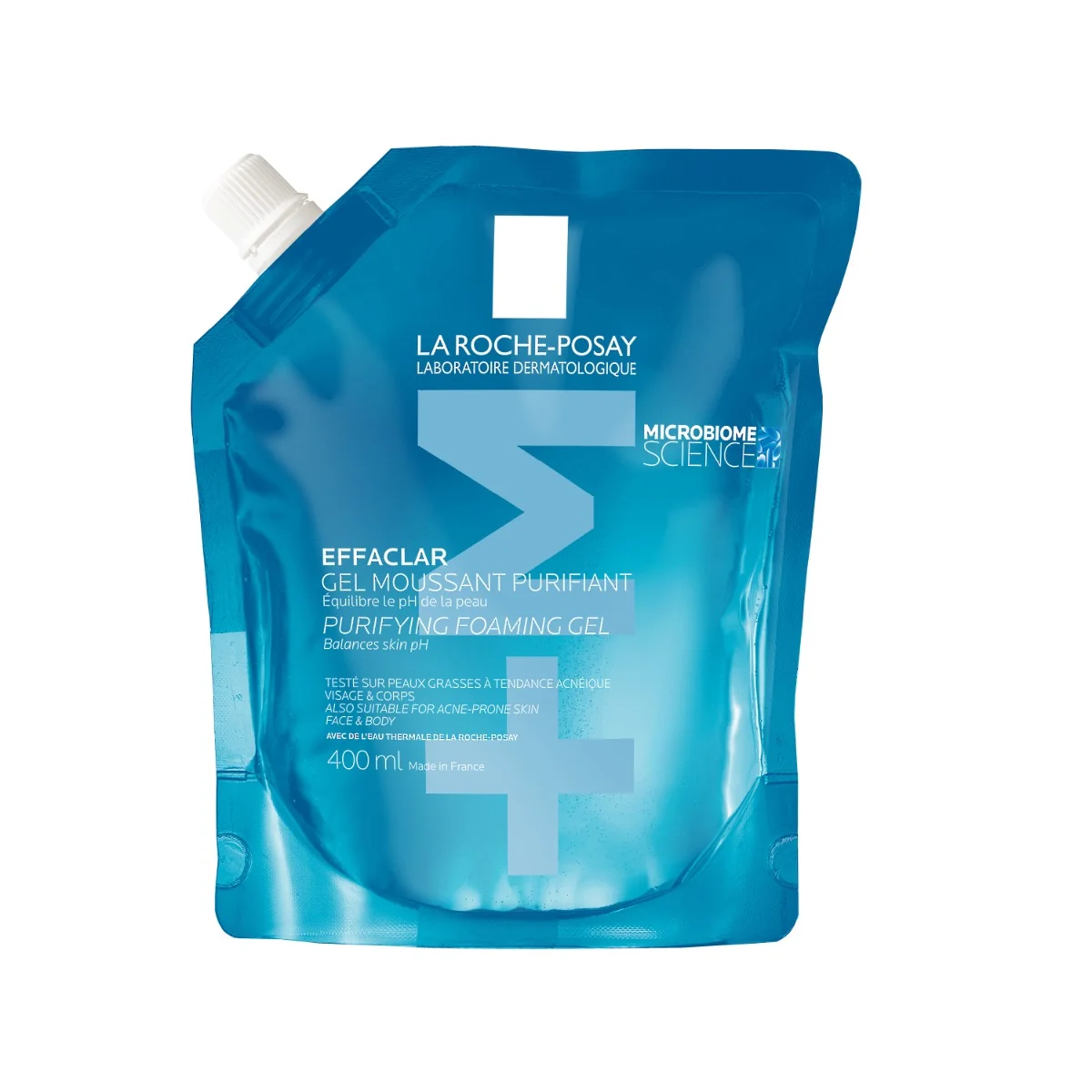 Rezerva gel spumant purifiant +M Effaclar, 400ml, La Roche-Posay