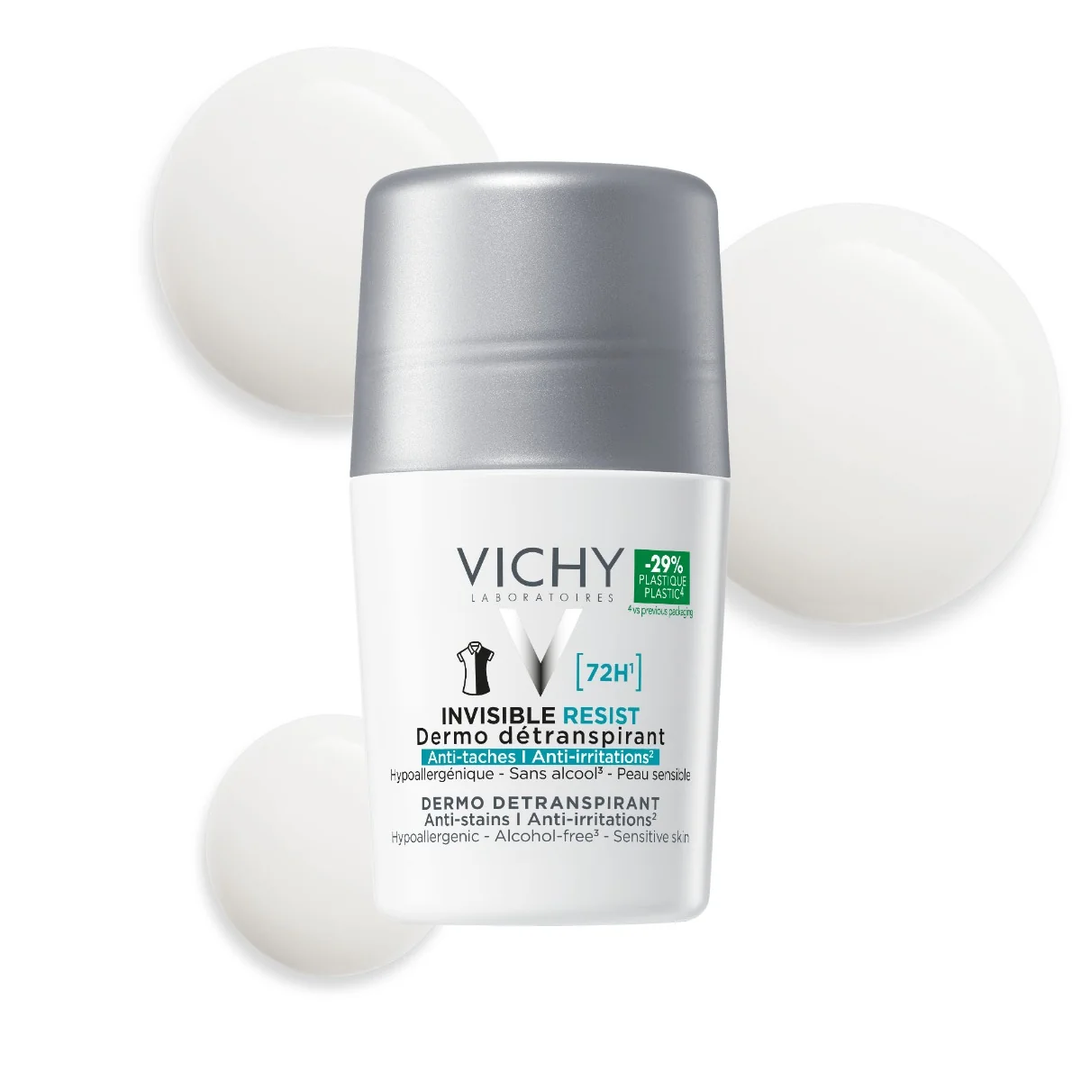 Deodorant Roll-On Invisible Resist 72h, 50ml, Vichy