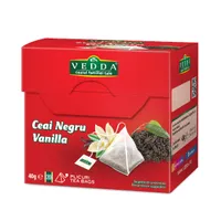 Ceai negru vanilla, 20 plicuri, Vedda