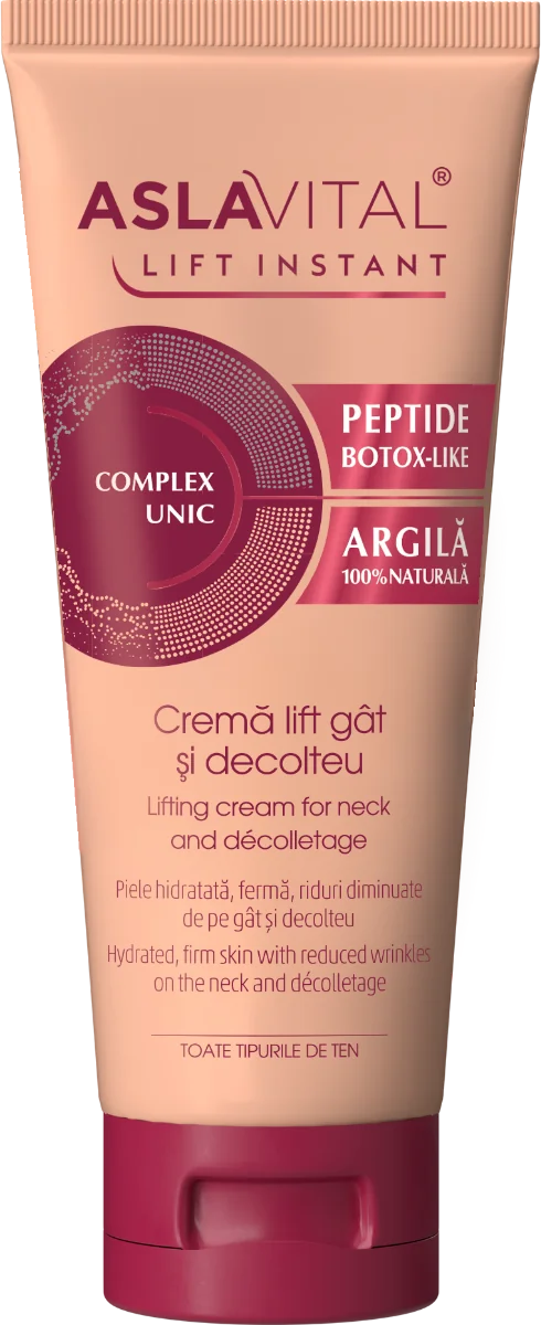 Crema lift pentru gat si decolteu Lift Instant, 100ml, AslaVital