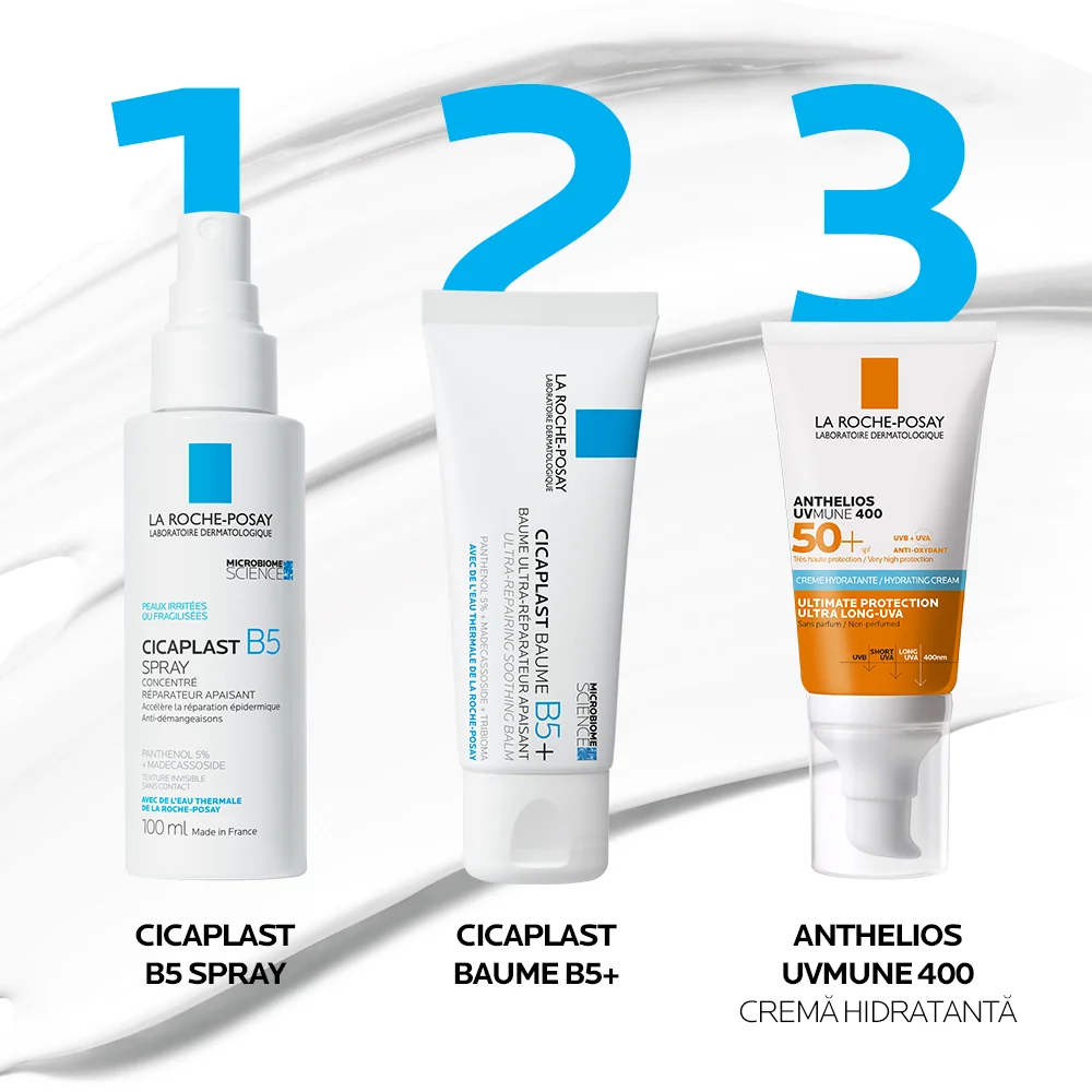 Balsam ultra-reparator calmant cu indicatii multiple pentru iritatii ale pielii si cicatrici Cicaplast B5 +, 40ml, La Roche-Posay