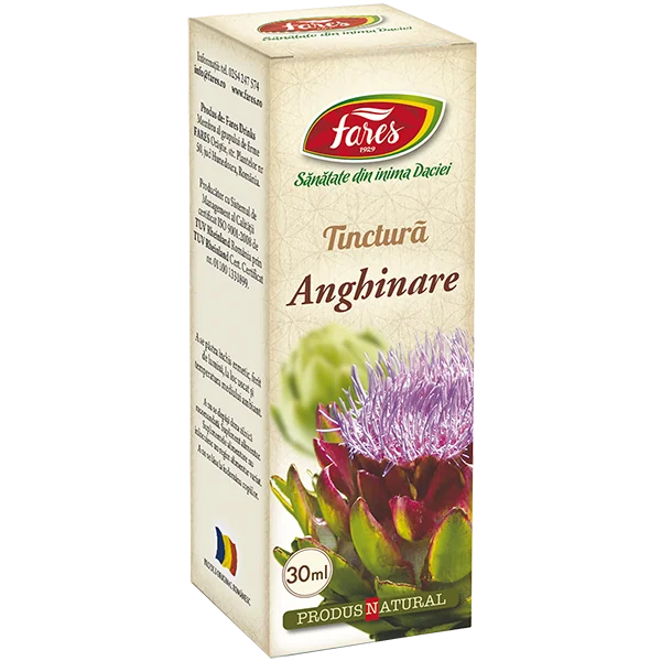 Tinctura de anghinare, 30ml, Fares