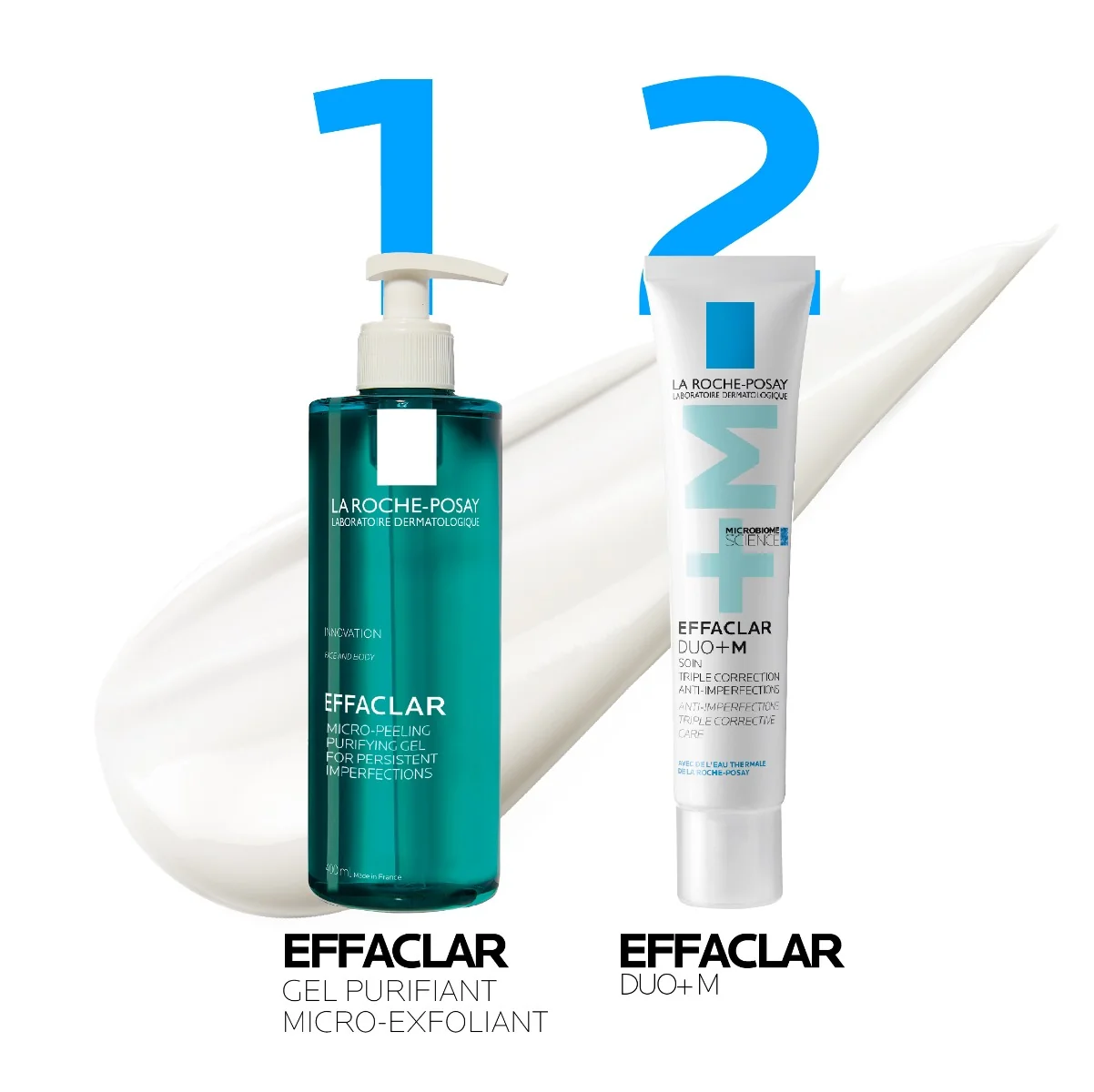 Gel de curatare micro-exfoliant fata si corp ten gras cu tendinta acneica Effaclar, 400ml, La Roche-Posay