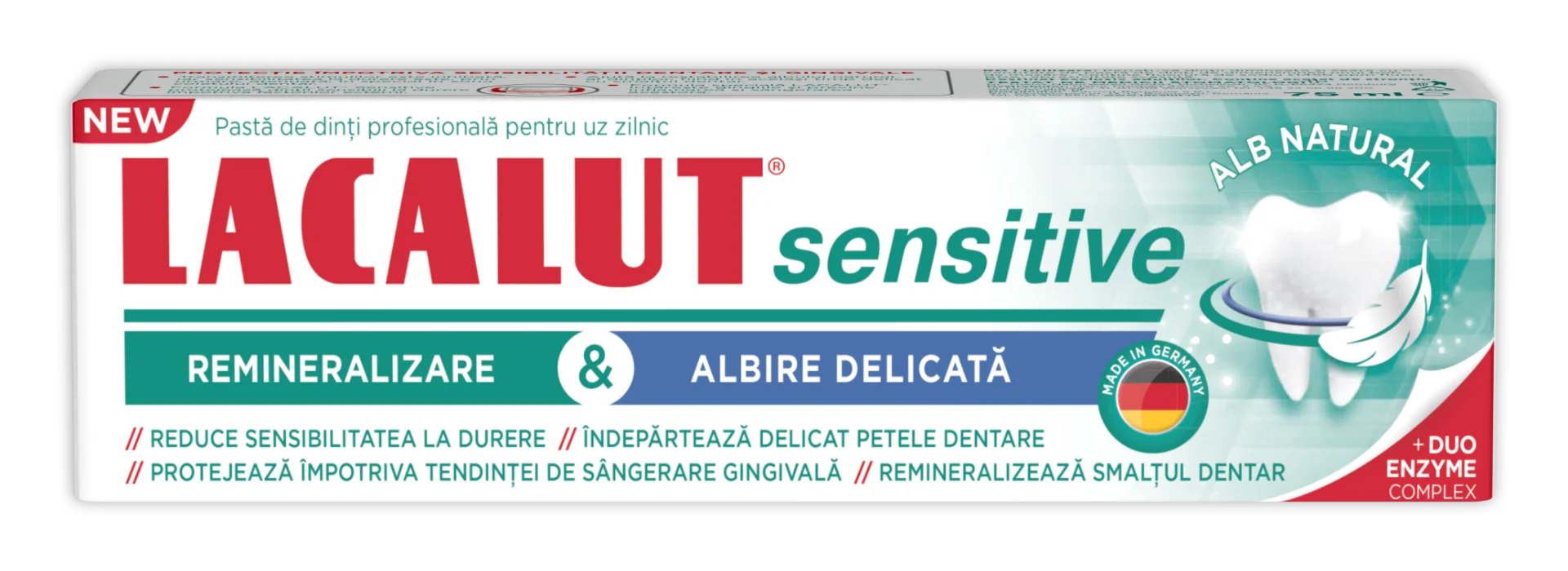 Pasta de dinti Sensitive Whitening, 75ml, Lacalut