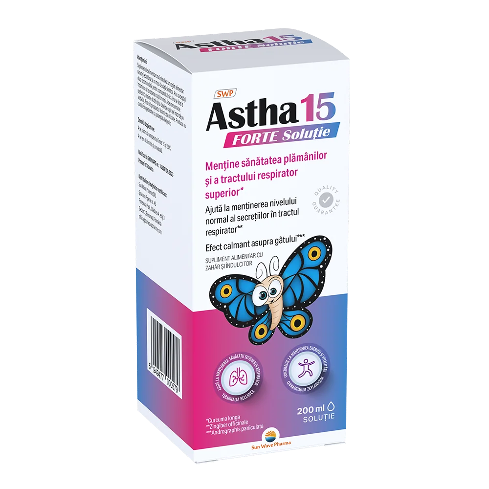 Sirop Astha 15 Forte, 200ml, Sun Wave Pharma 